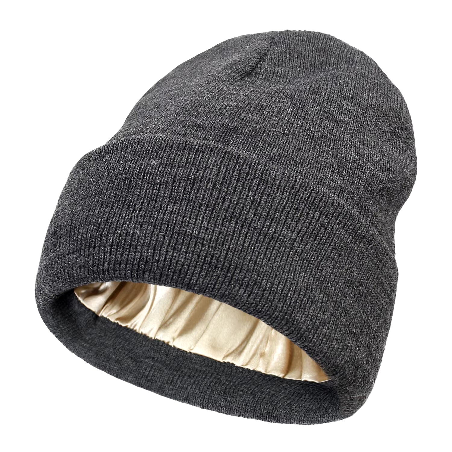 Winter Hat for Women Silk Satin Lined Beanies Chunky Caps Men Warm Fashion Women Bonnet Skullies Caps Male Female Balaclava Hats