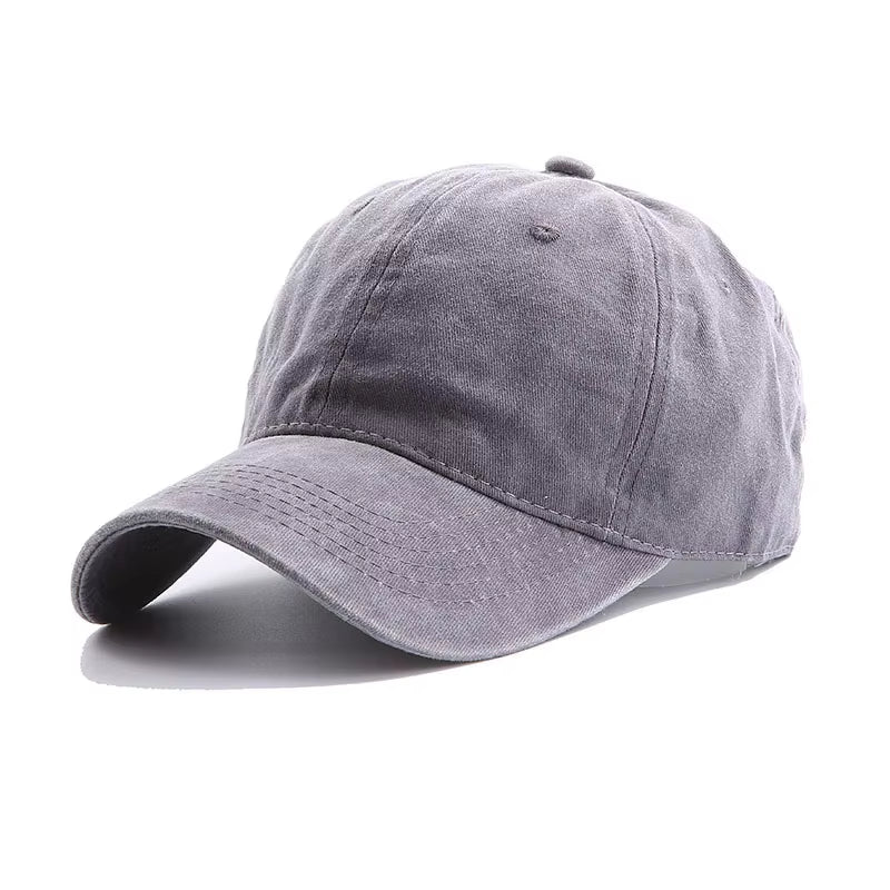 Solid Spring Summer Cap Women Ponytail Baseball Cap Fashion Hats Men Baseball Cap Cotton Outdoor Simple Vintag Visor Casual Cap